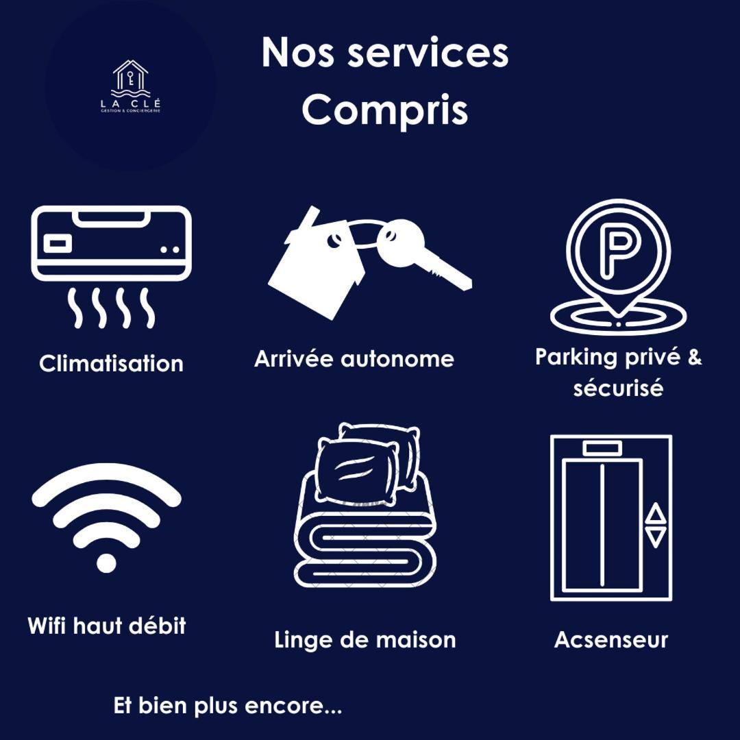 La Cle -Climatisation - Parking Prive - Ideale - Professionnels - Familles - Amis Hyères Екстериор снимка